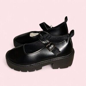 Women's Black Footwear grunge Mary Jane shoes